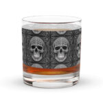Whiskey Glas "Skull" Handgefertigt: Jedes Glas ist ein Unikat.