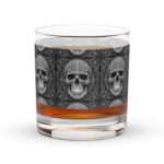 Whiskey Glas "Skull" Handgefertigt: Jedes Glas ist ein Unikat.