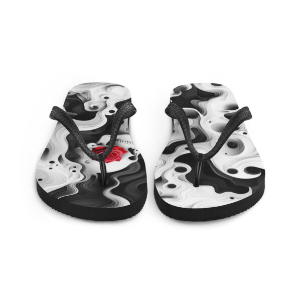Flip-Flops "Skull Rose" von vorne