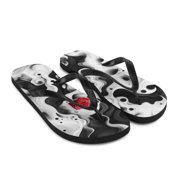 Flip-Flops "Skull Rose" von rechts