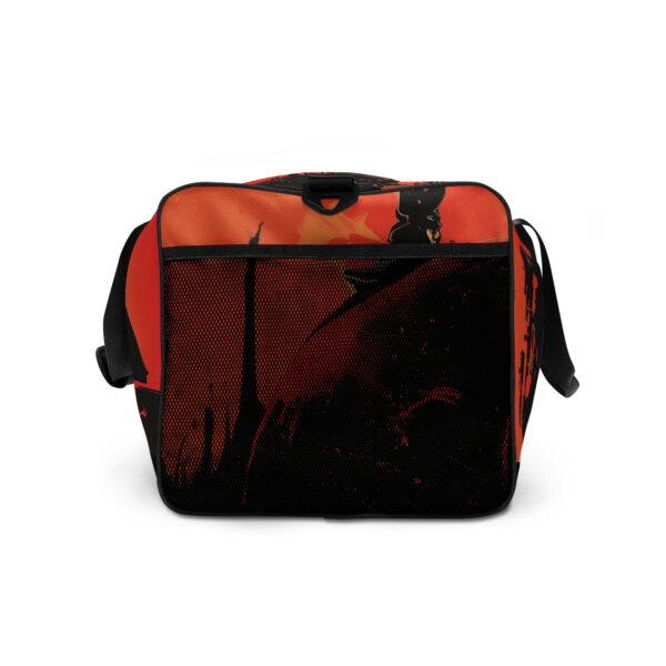eine grosse Tasche mit Zips mit einem Rockstar aufgedruckt, cool und einzigartig
