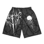 Unisex Mesh-Shorts “Trash” von Hinten, auch aufgedruckt zum Sport
