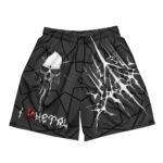 Unisex Mesh-Shorts “Trash” aufgedruckt und leicht, ideal zum Sport