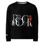 Unisex Pullover "Rock" von vorne mit einem Aufdruck