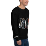 Unisex Pullover “Rock” seitlich mit dem Logo von Metaloutfits