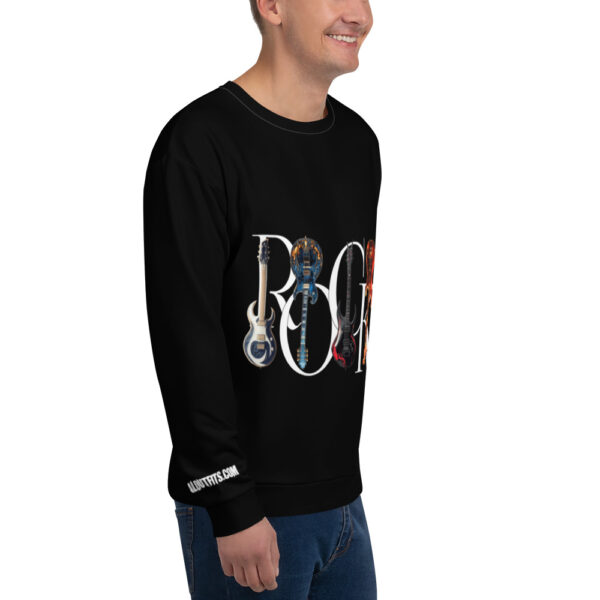 Unisex Pullover “Rock” seitlich mit dem Logo von Metaloutfits